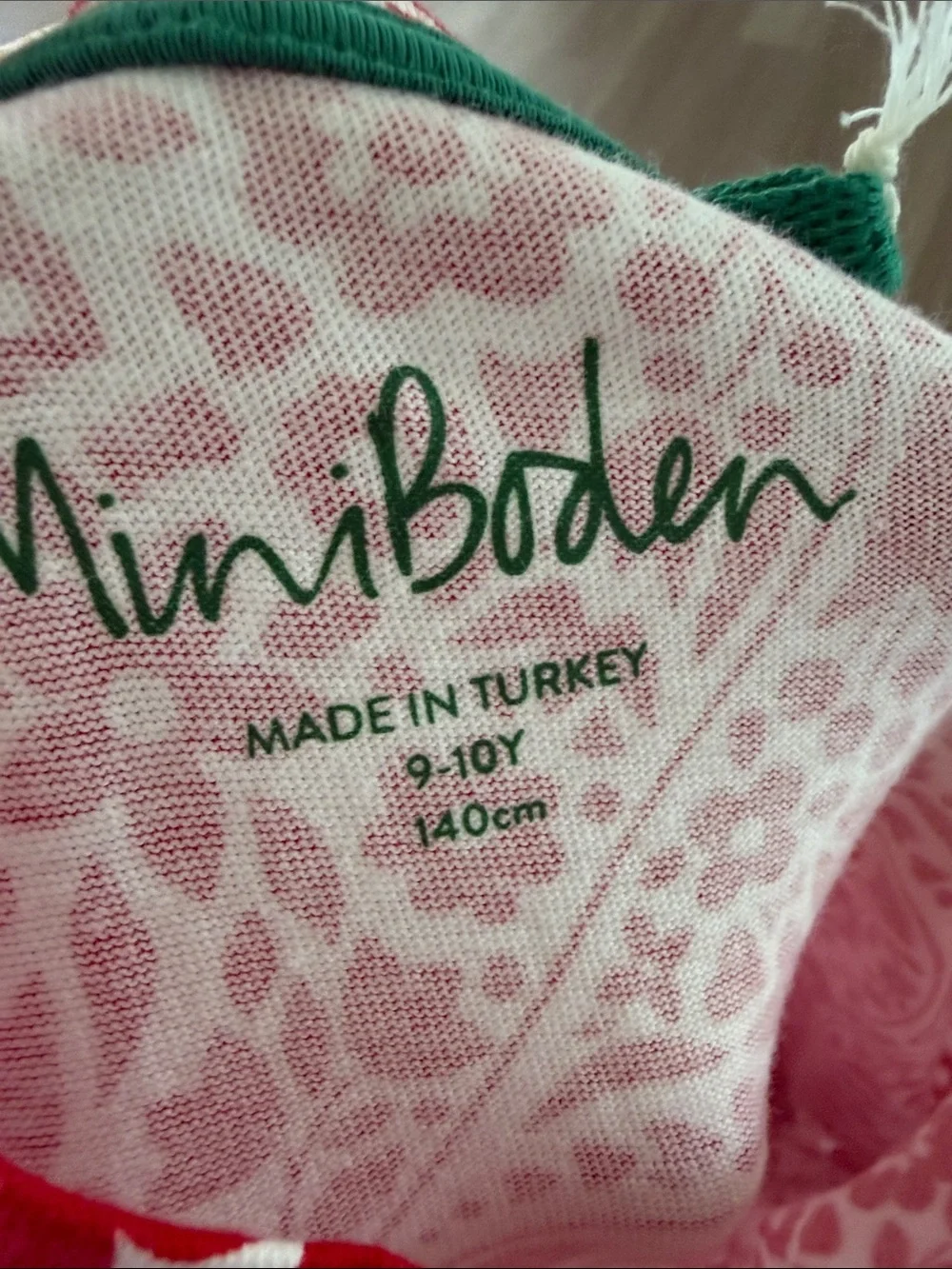 Mini Boden girls long sleeve dress NWT size 9-10 years